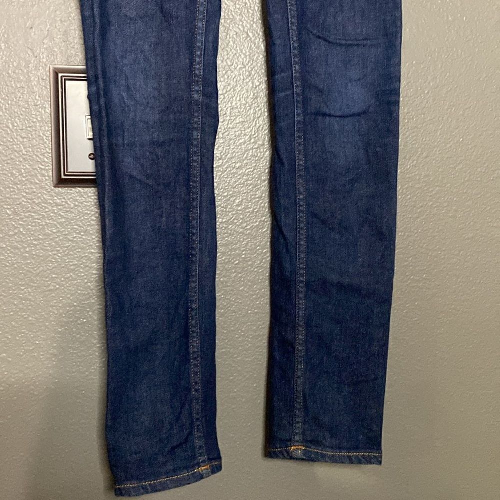 Acne Studios Flex S Raw Denim Jean in Dark Wash - Picture 5 of 10